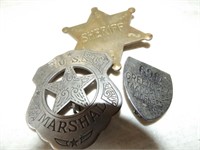 US MARSHALL, SHERIFF & TAXI DRIVER BADGES