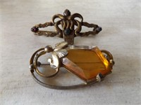 TWO VINTAGE BROACHES