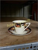 Hughes warranted 24K gold porcelain tea cup