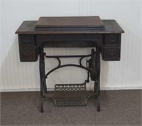 Antique Davis Treadle Sewing Machine Cabinet