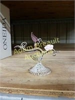 4 inch crystal glass hummingbird figurine