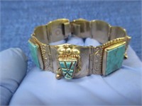 southwest turquoise mexico 7in bracelet