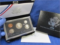 1998 us mint coins 90% silver proof set in box