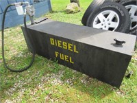 nice diesel fuel tank & pump (approx. 110 gallon)