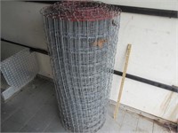 partial roll of 4ft tall woven wire