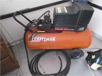 nice craftsman 25gal air compressor & hose