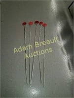 5 aluminum red reflector markers