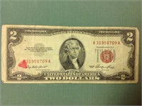 1 OLD $2 BILL