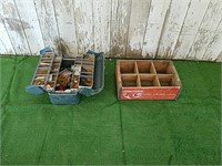 Tackle box, RC cola box, bait box