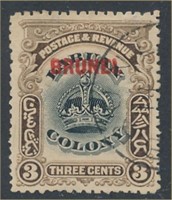 BRUNEI #4 USED VF