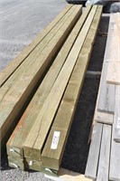 6pc 6x6 by 20ft Pressure Treated Lumber Beams
