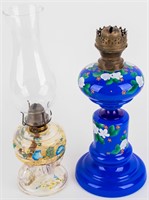 2 Antique Oil Lamps: Hasag German, P&A Finger Lamp