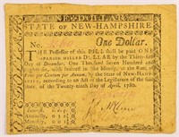 Rare New Hampshire Colonial Note.