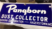 Pangborn Dust collector porcelain sign