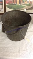 R I Lines metal bucket, 10" round 8" tall