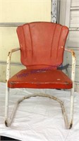 Old metal lawn chair
