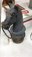 Hitching post top, cast iron