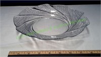 Vintage Pressed Glass Serving Plate