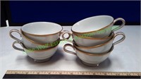 Vintage Noritake Gold Art China Teacups