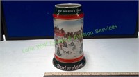 Budweiser 1991 Holiday Beer Stein