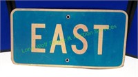 Vintage East Metal Sign