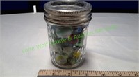 Vintage Jar Full of Marbles