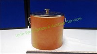 Vintage Irvinware Leather Ice Bucket