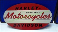 Harley Davidson H-D 1903 Oval Metal Sign