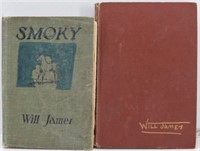 (2) Vtg. WILL JAMES Books-HOME RANCH & SMOKY