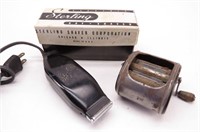 Vintage Elect STERLING Dry Shaver & Old Gillette..