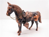 Vintage Carnival Copper Tone Metal Horse