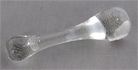 Vintage glass drug pestle. Measures 4.5" long.