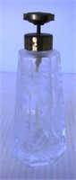 Heavy hand cut clear crystal perfume bottle