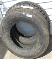 (2) New tires including Dunlop H-78-15 4 Ply snow