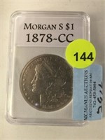 1878-CC MORGAN DOLLAR - CASED