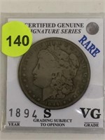 SIGNATURE SERIES 1894-S MORGAN DOLLAR