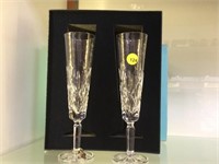 PAIR OF TIFFANY & CO. CHAMPAGNE FLUTES WITH ORIGIN