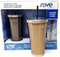 Rove 2- 19oz Insulated Tumblers/Cold Drinks