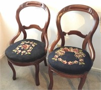Cross stitch bottom chairs