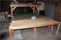 Assort. Large Wooden Work Benches