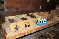 Lot of (6) Boxes of Misc. Iron Texas Star Accents
