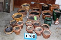 Large Lot of Misc. Clay Pots