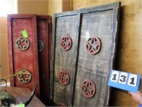 (4) Distressed Wooden Panels
