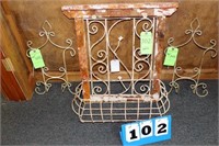 Distressed Iron Wall Accent Pieces