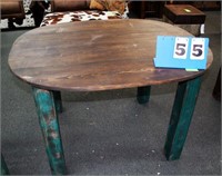 Wooden Table, Distressed Green, Base/Legs