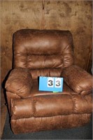 Leather Recliner, Approx. 43" Tall x 39" Wide