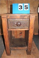 End Table w/Texas Star Pull, Approx. 31" Tall