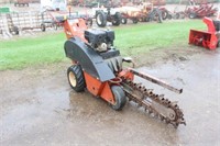 Ditch Witch 1230 with Shark Tooth Chain, Starts