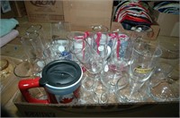 FLAT OF GLASSES & CUPS