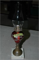 FLASH GLASS LAMP CIRCA 1890